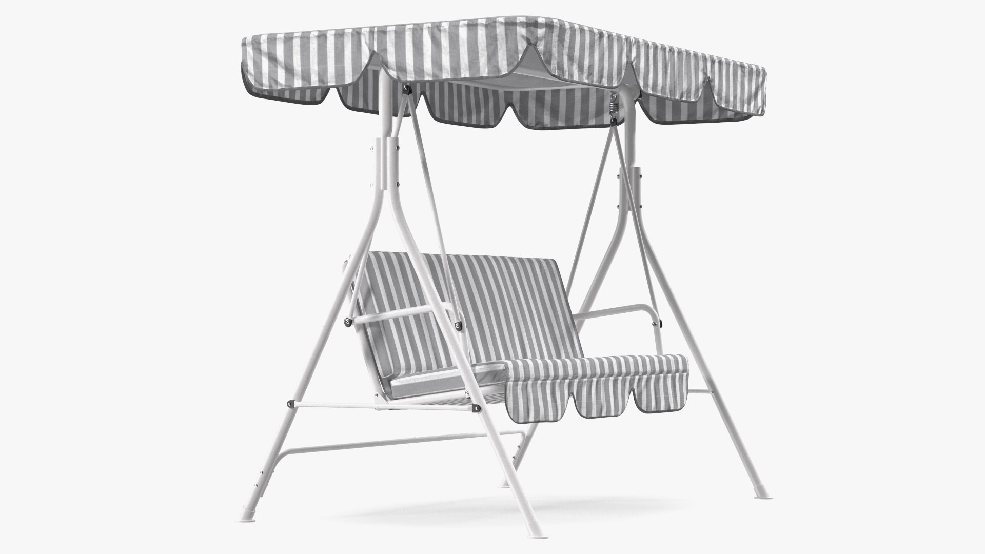 Porch Swing Grey Line 3D model preview