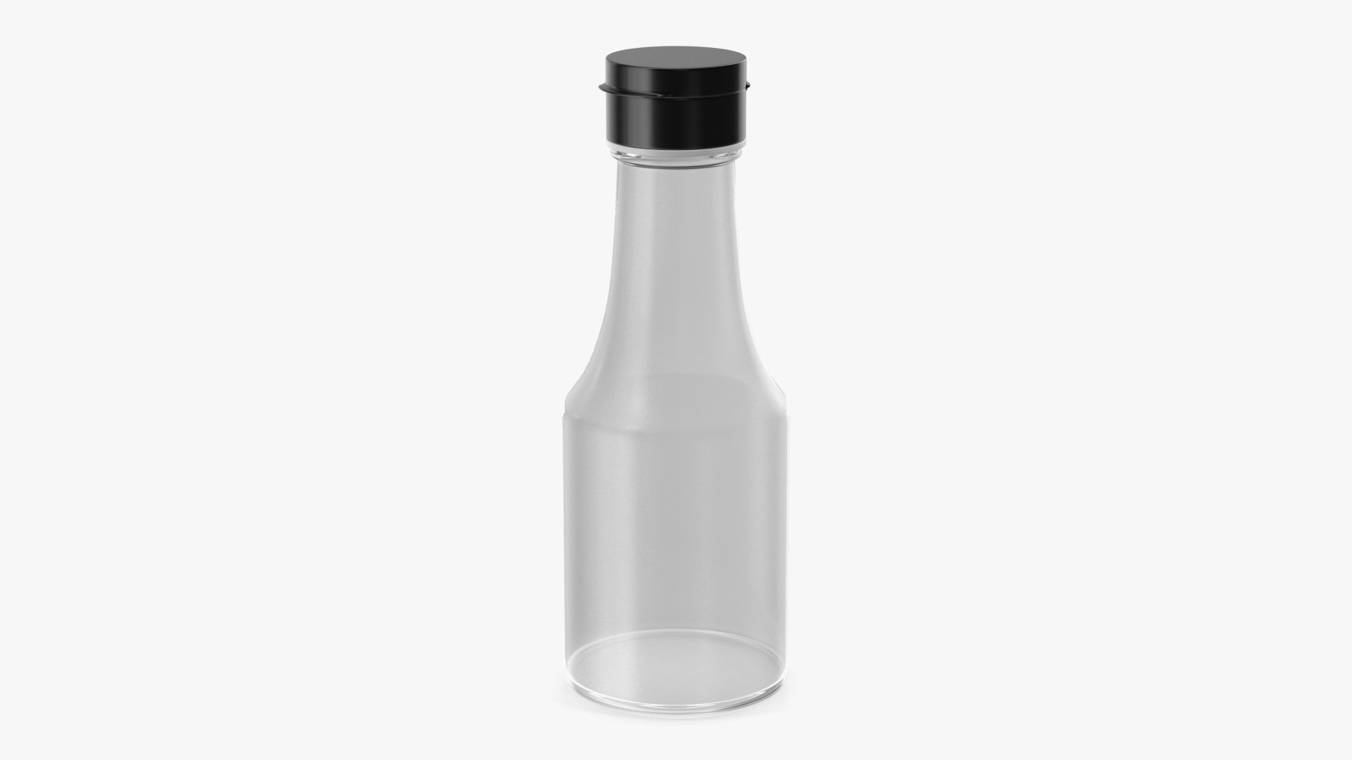 Small Sauce Bottle Empty 3D model preview