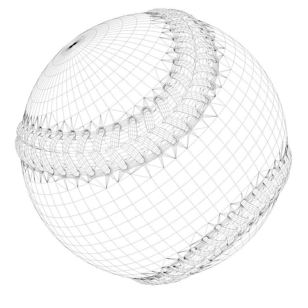 Modeled Baseball 3d C4d