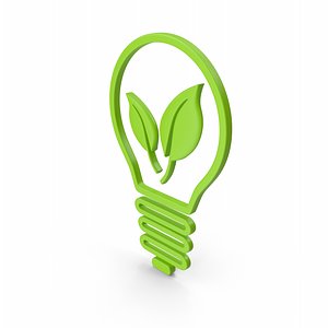 Save Energy Symbol Green
