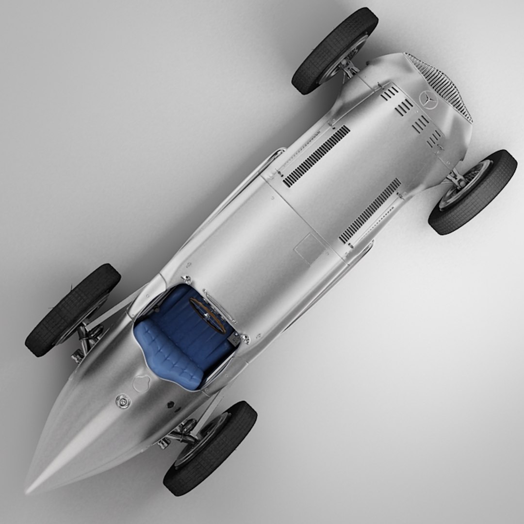 3d Model Mercedes-benz Antique Racing Car