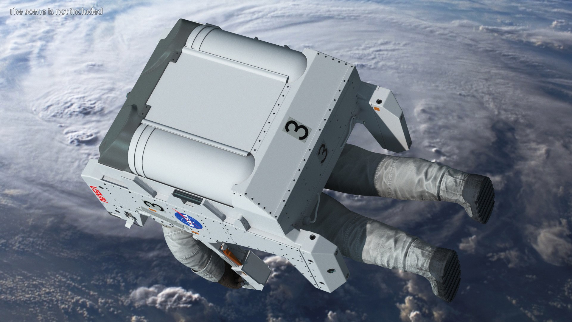 NASA Astronaut In Spacesuit A7L With Jetpack 3D - TurboSquid 2387203
