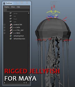 jellyfish rigging dynamics 3d ma