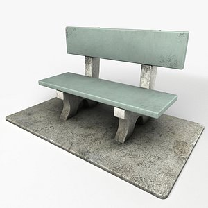 3d stone chair