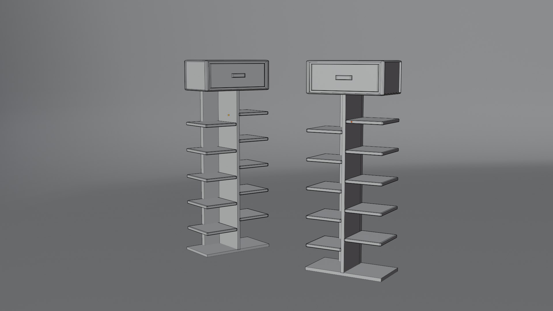 3D Shoe Rack Model - TurboSquid 1834472
