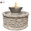 Classic Stone Fountain  and Fire pit model