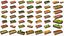 Colección de cajas de madera para frutas 50