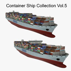 3D model Container Ship Collection Vol.5