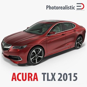 3d acura tlx 2015 model