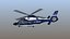 3D as365 dauphin police helicopter model
