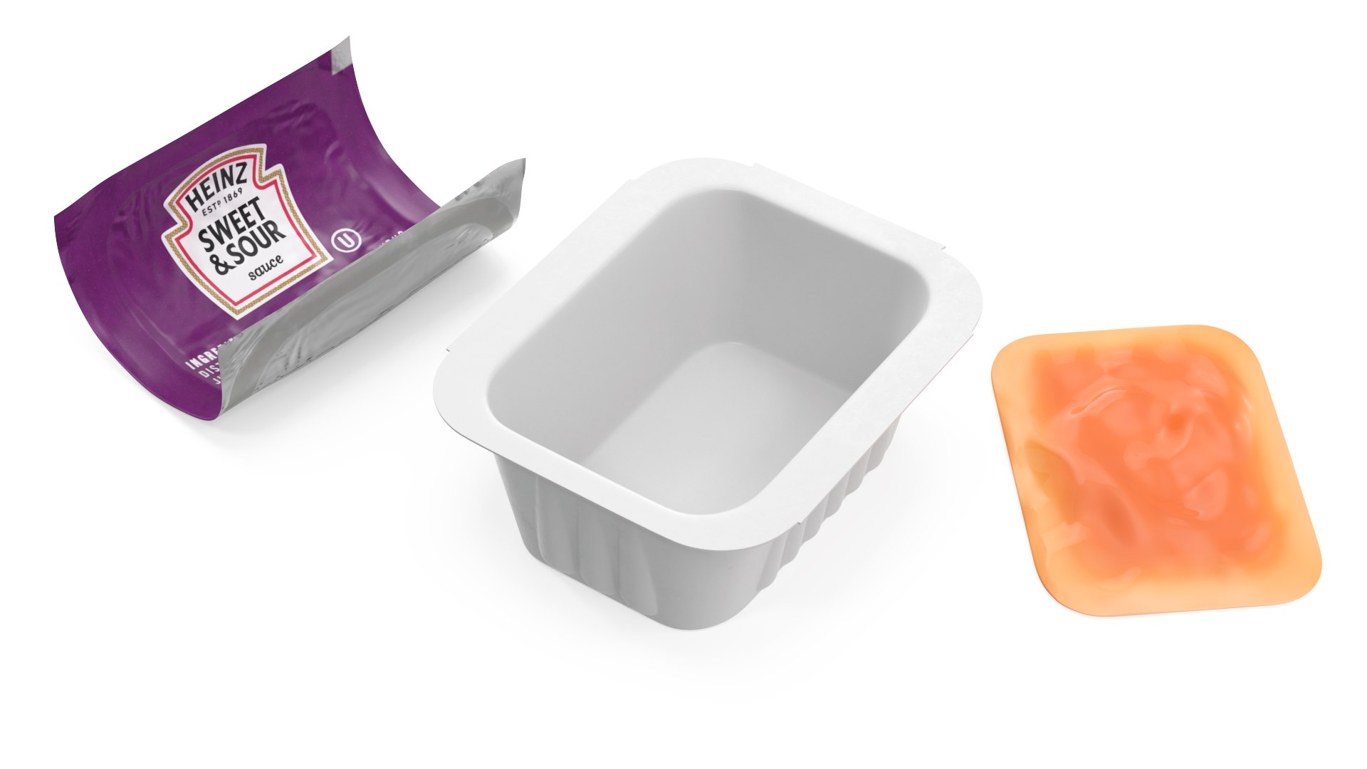 Sweet And Sour Sauce Serve Pot Heinz Opened 3D Model - TurboSquid 2104654