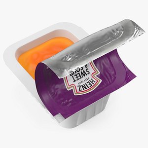 Sweet and Sour Sauce Serve Pot Heinz Opened 3D model