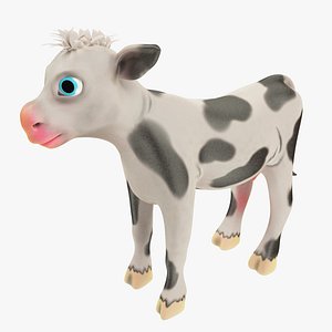 3D model cartoon calf