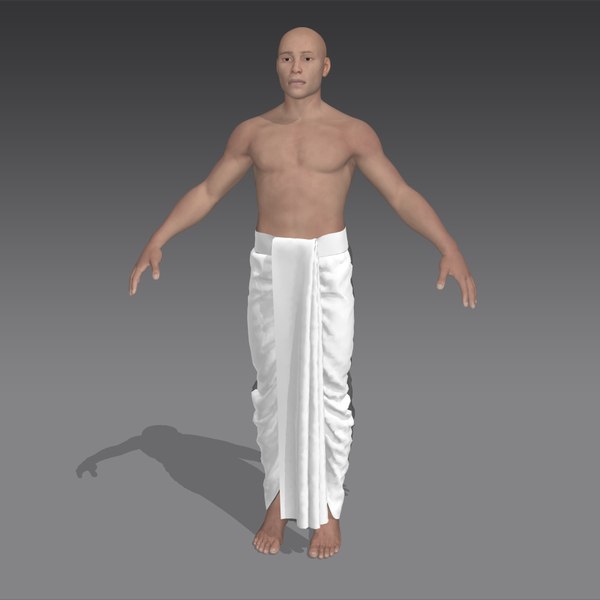 3D model Indian Dhoti