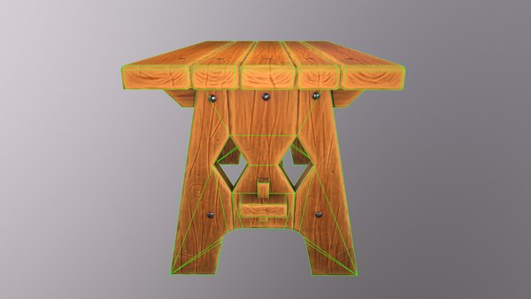 3D Stylized medieval table - TurboSquid 1946929