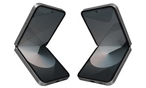 3D Samsung Galaxy Z Flip 6 Silver Shadow
