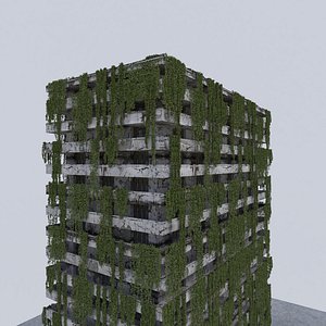 post apocalypse building 3D model
