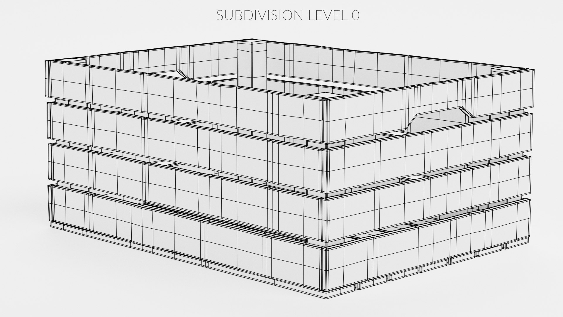 Wooden box contains 1 model - TurboSquid 1633974