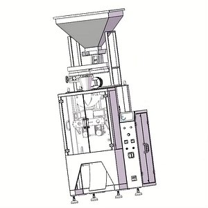 Vertical Collar Type  Automatic Pouch Filling  and Sealing Machine for Coffee Beans Grains Rice