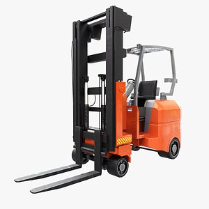 3D Articulated Electric Forklift model