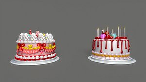 birthday cake 3D model
