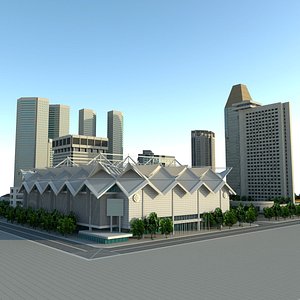 3d max singapore suntec city building