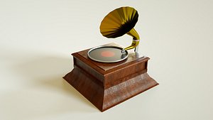 3D gramophone model