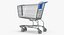 3D model metal shopping cart 01