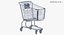 3D model metal shopping cart 01