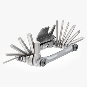 3D model bike multi tool kit