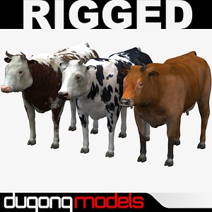 dugm02 cow 3d max