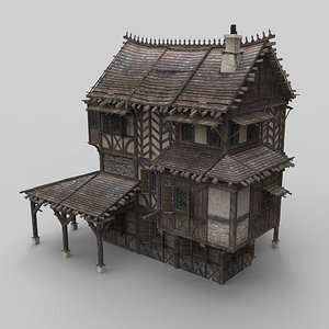 3D medieval house fantasy 13