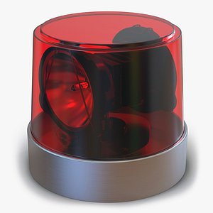 3d warning light red