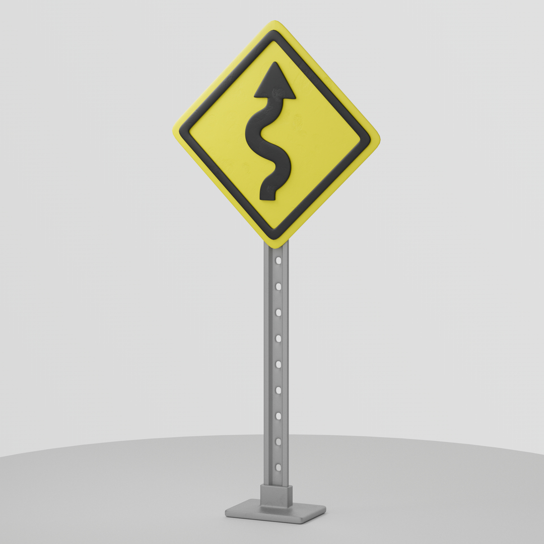 3D Caution Signs - Claymation Style - TurboSquid 2111544