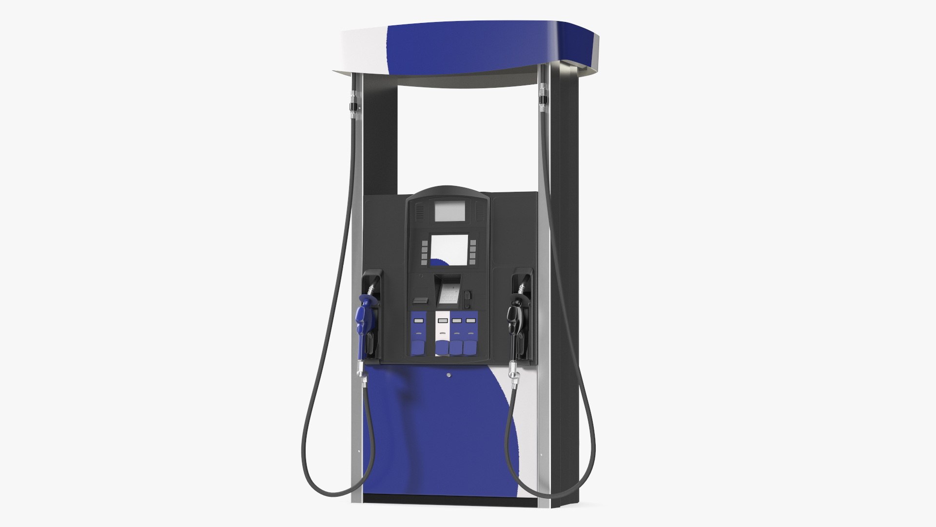 3D Gas Pump Blue Model - TurboSquid 2277635