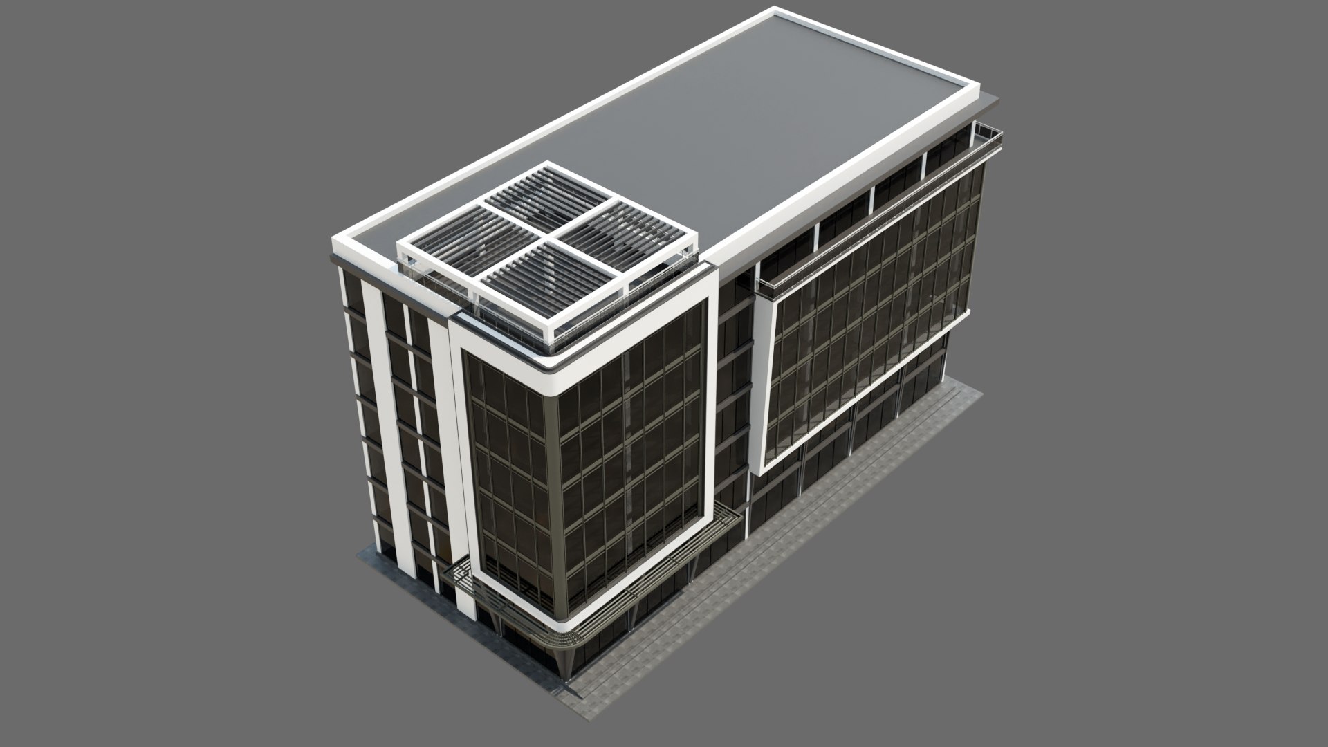 3D Office Building Model - TurboSquid 2029027
