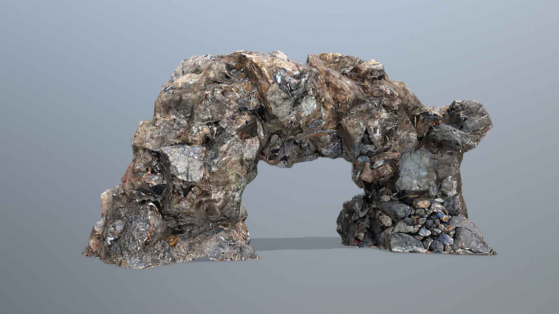 3D Cliff Rocks Model - TurboSquid 2254412