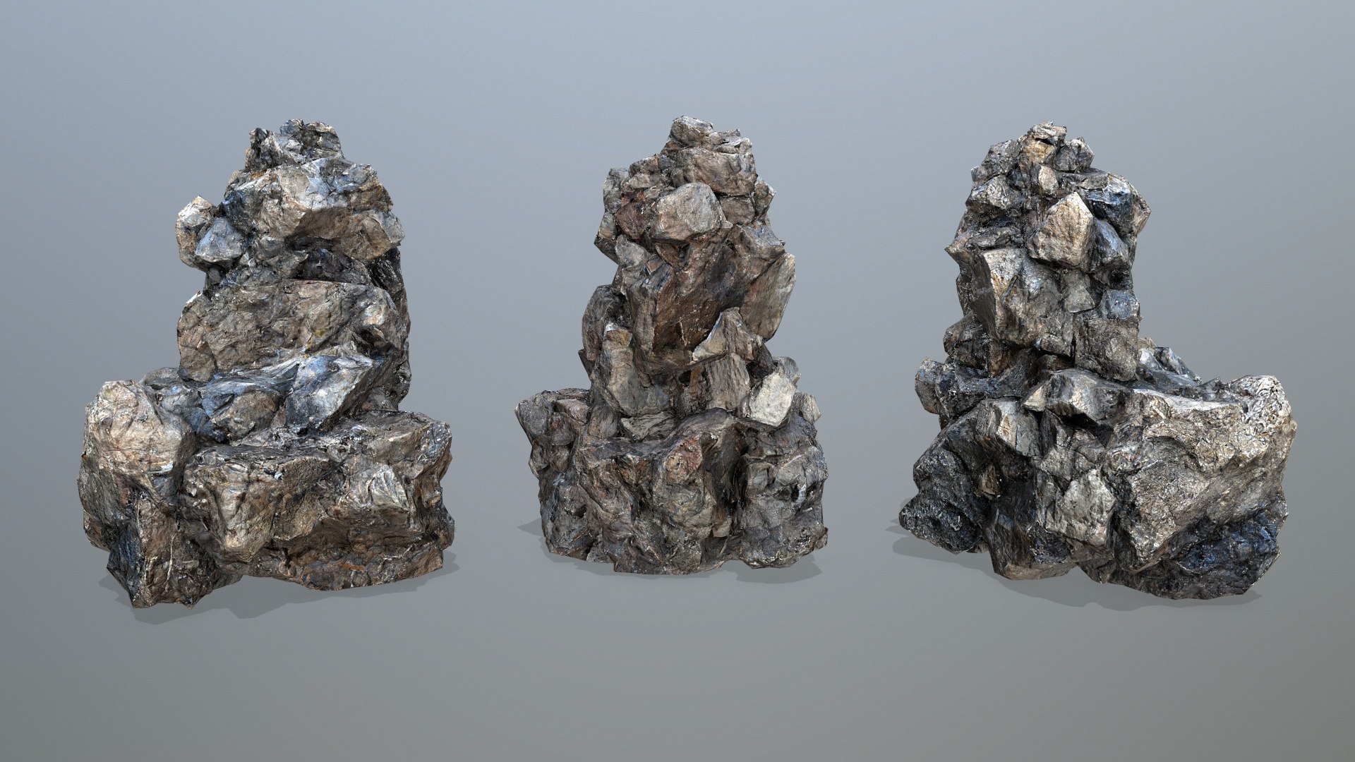 3D Cliff Rocks Model - TurboSquid 2254412