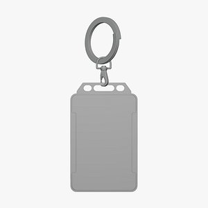 3D Keychain Card Display - Geometry Only No Textures No Materials