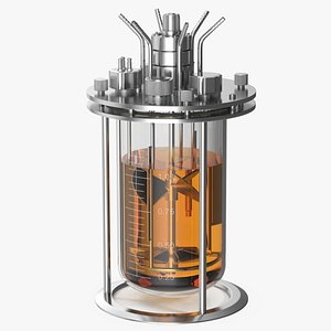 3D model Small Glass Bioreactor