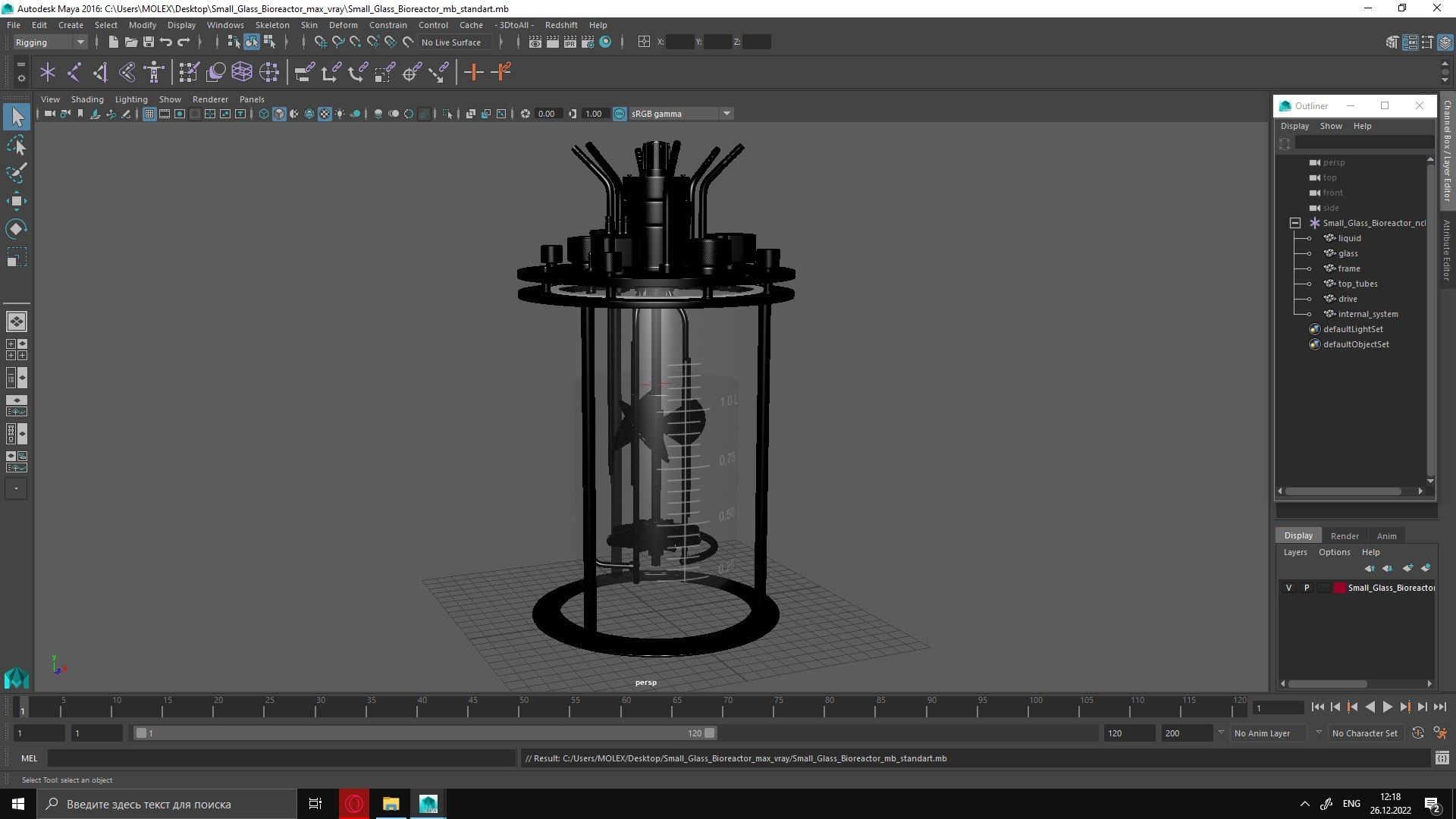 3D model Small Glass Bioreactor - TurboSquid 2005917