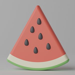 Cartoon Watermelon Slice