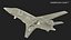 Business Jet Dassault 900 Simplified Rigged for Cinema 4D 3D model