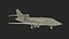 Business Jet Dassault 900 Simplified Rigged for Cinema 4D 3D model