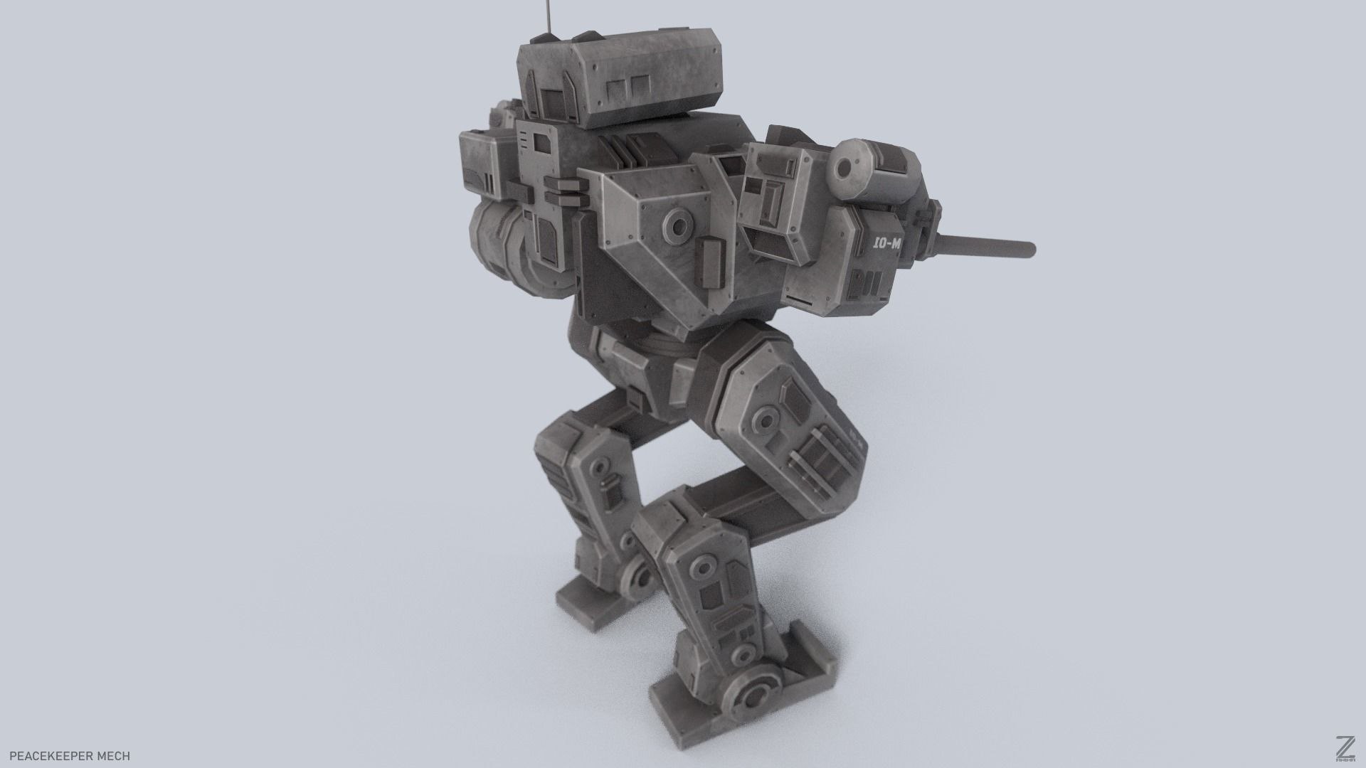 Peacekeeper Mech 3D Model - TurboSquid 2301015