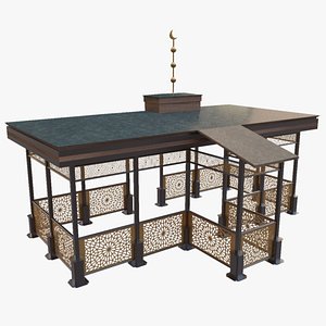 Iron Wood Garden Pergola - Gazebo 08 Ottoman, Seljuk Empire Style 3D model