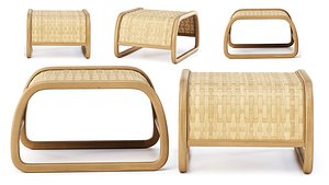 3D Lucy Rattan Ottoman by Bpoint