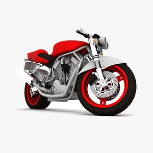 3d motorcycle vehicle sports model