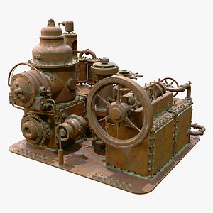 Steampunk Rusty Engine M1