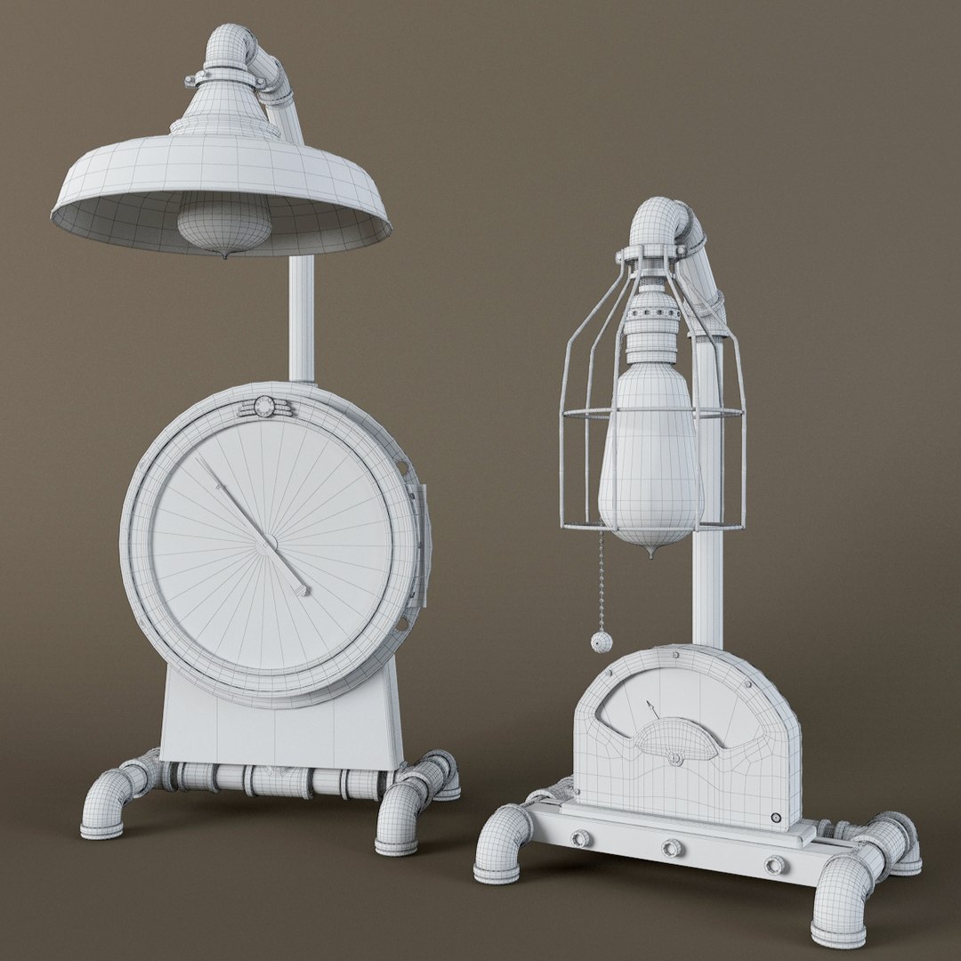 Steam Lamp 329 3d Model